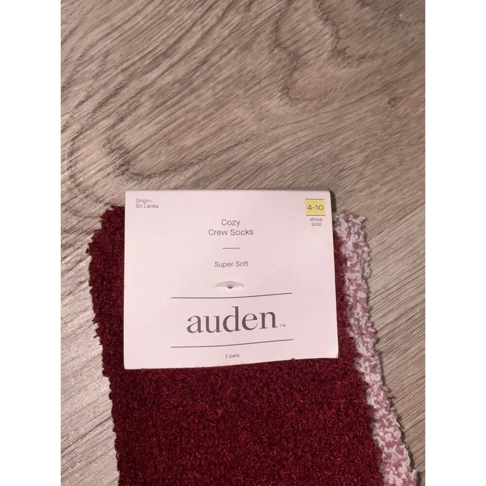 Auden Super Soft and Cozy Crew Sock‎ 4-10 NEW in Packaging